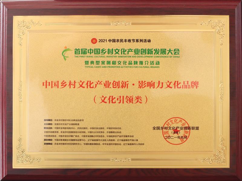 中国乡村文化创新影响力品牌
